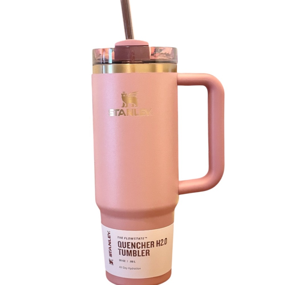 Stanley Vintage Pink Quencher H2.0 Tumbler with Handle The Flowstate 30oz. New